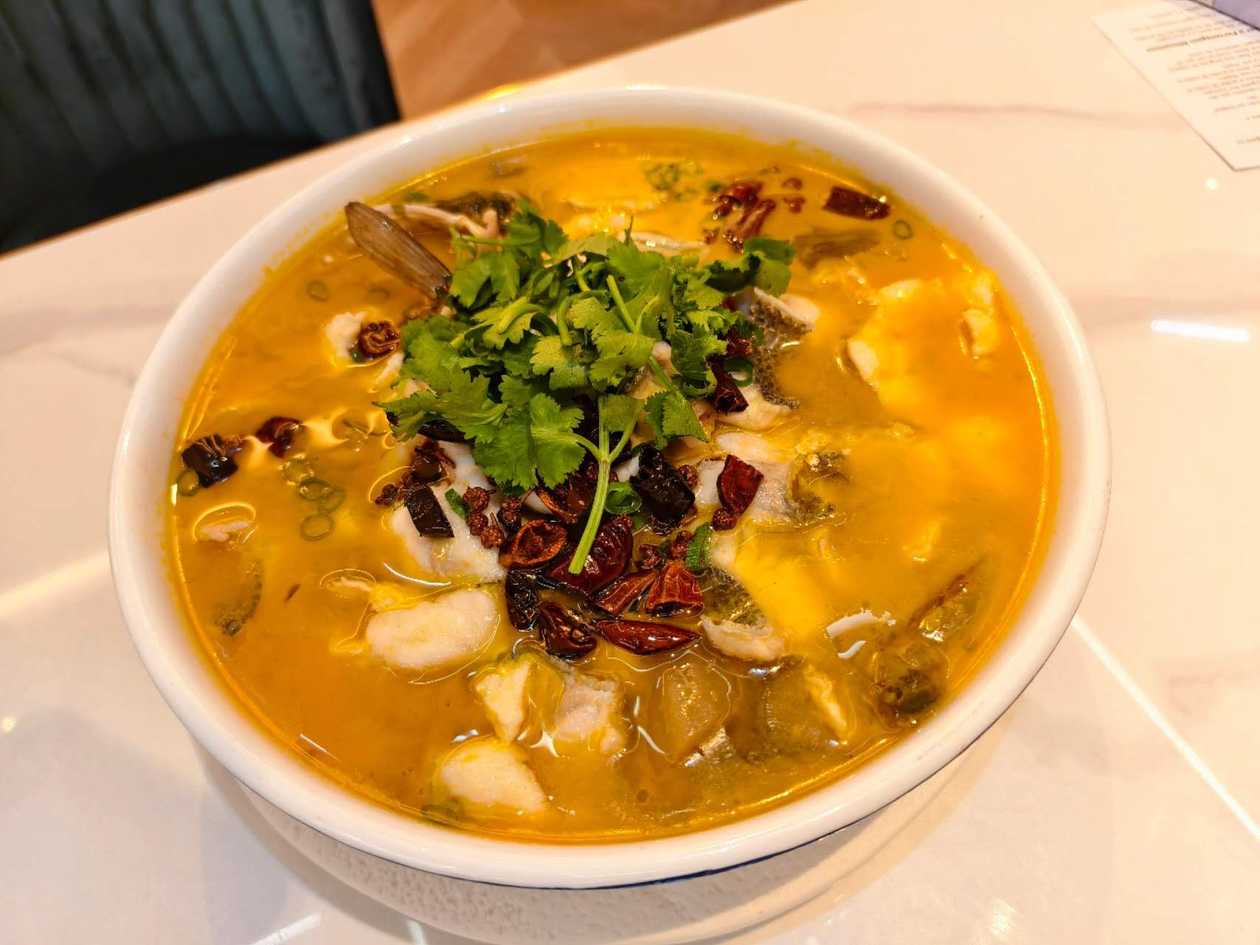 Golden Hot and Sour Soup with Fish
