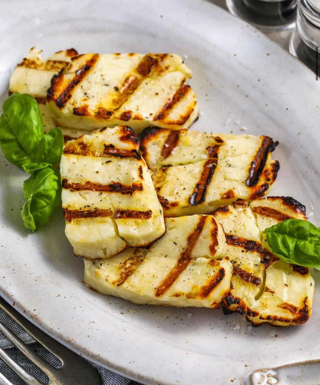 Grilled haloumi