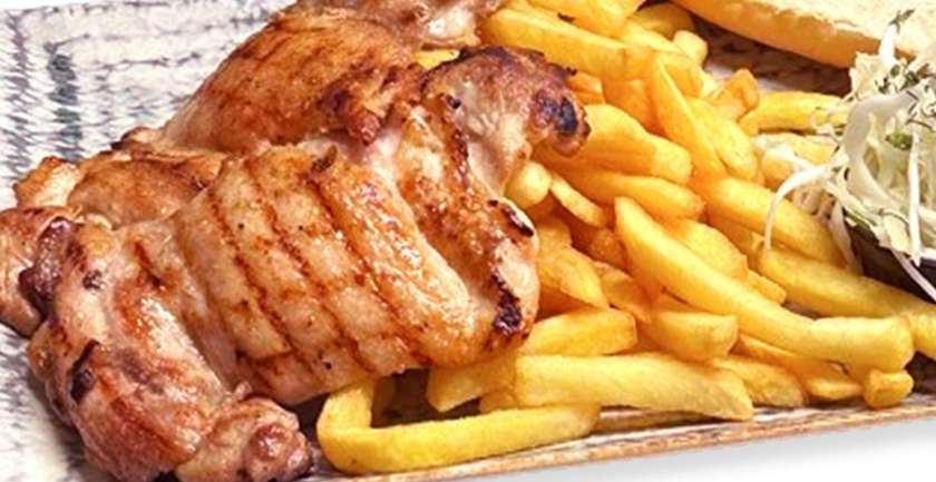Grilled chicken leg