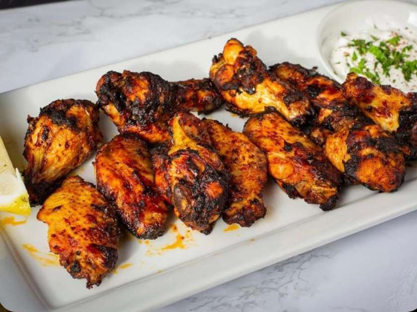 Grilled chicken wings