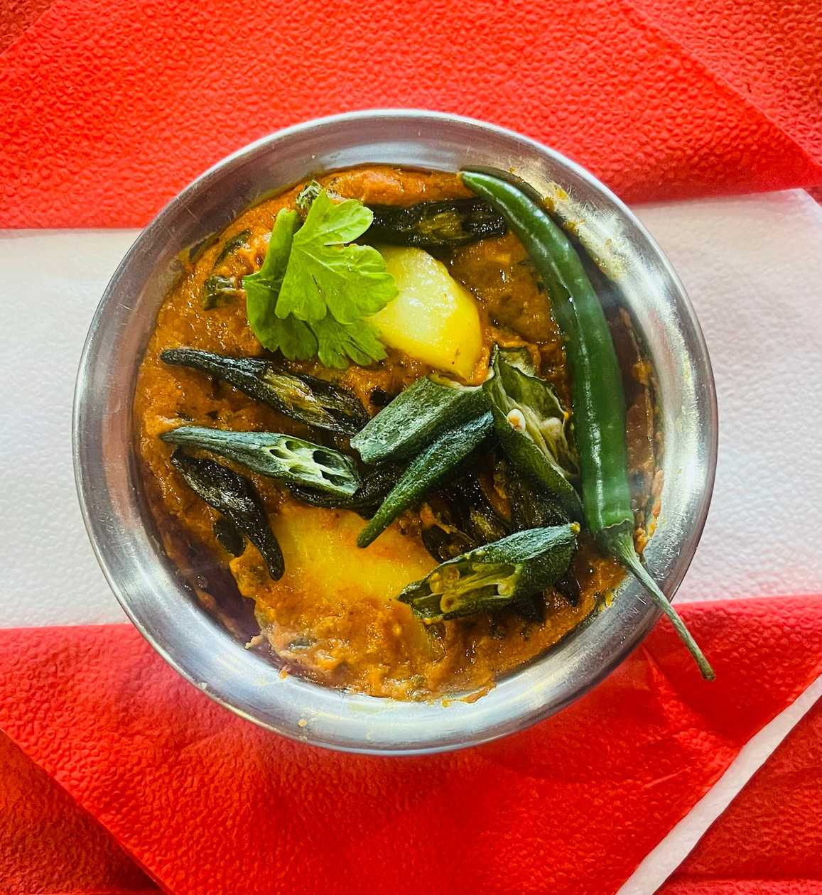 Chitwan aloo bhindi