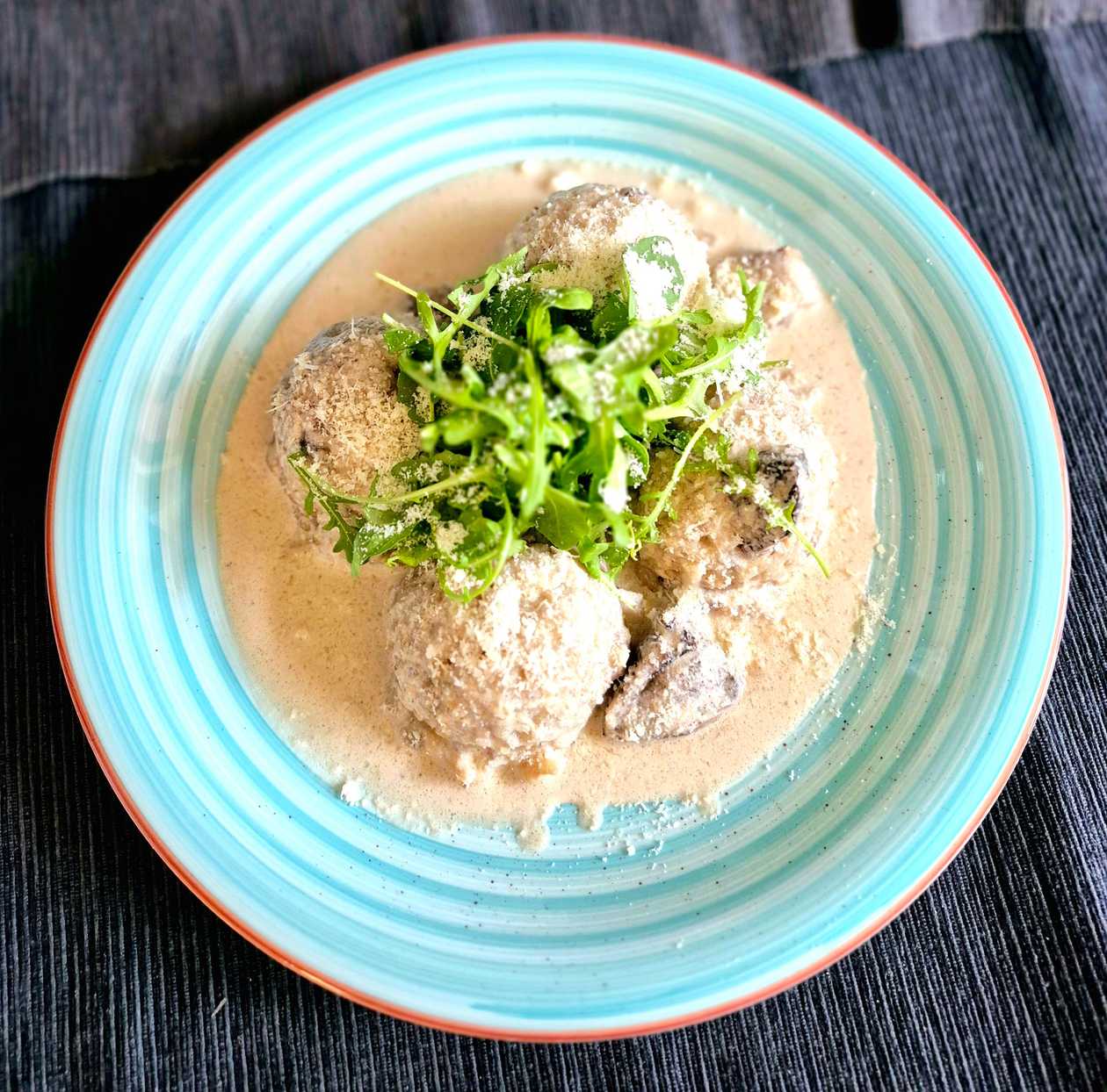 Fruit Potato Dumplings with Mint-Lime Mascarpone and Strawberry Chutney
