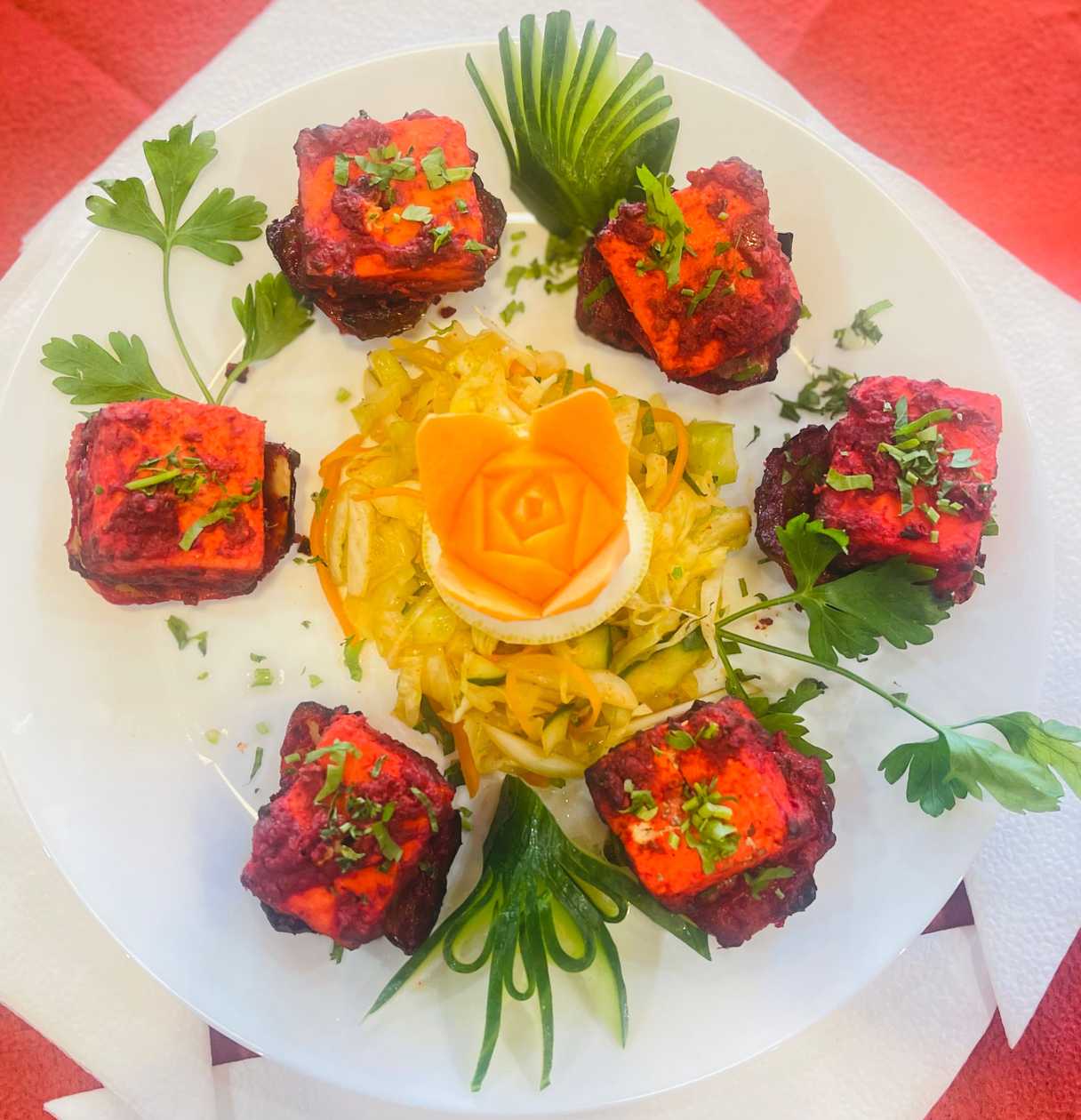 Achari tikka paneer 5 szt.