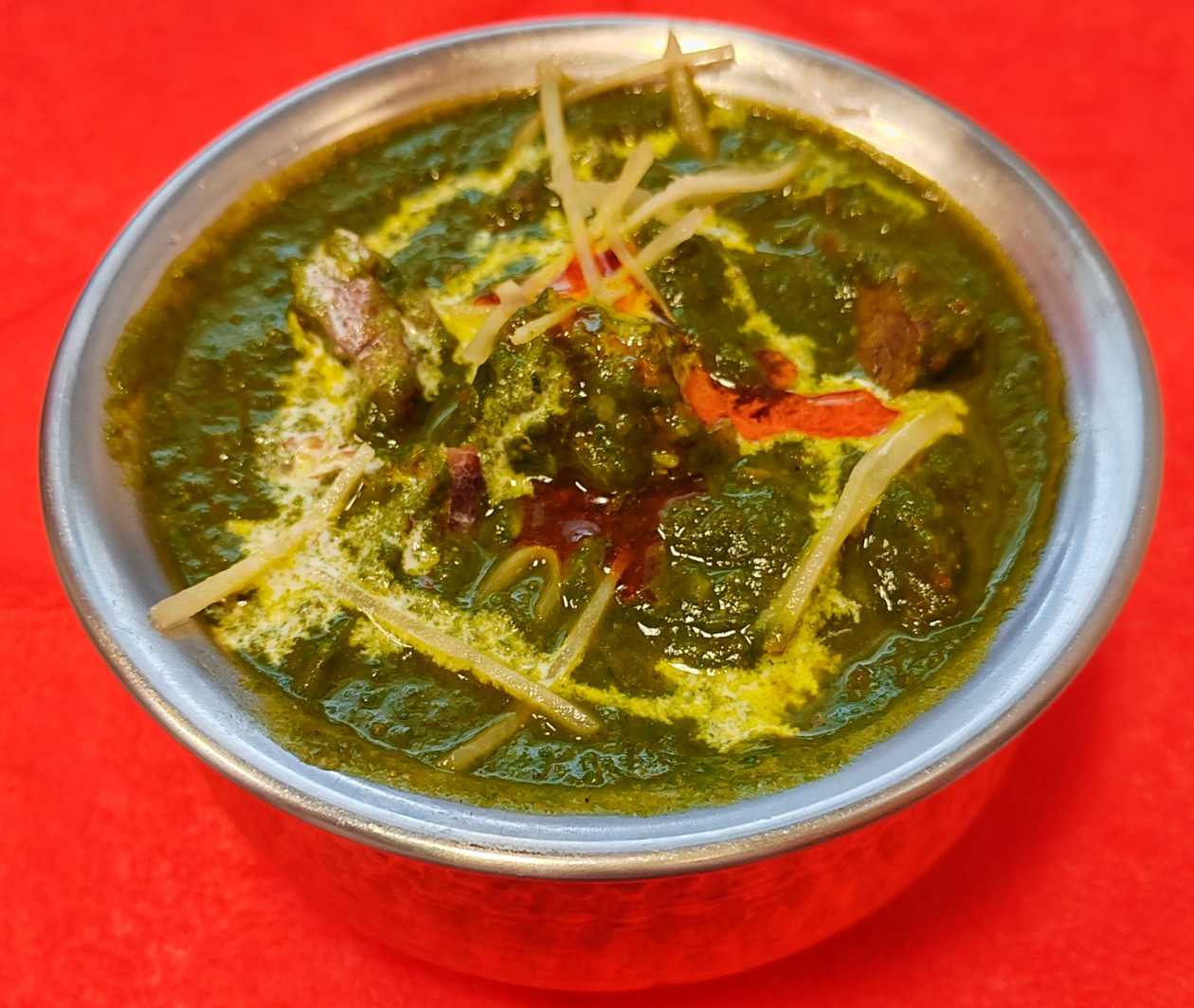 Dharan mutton palak