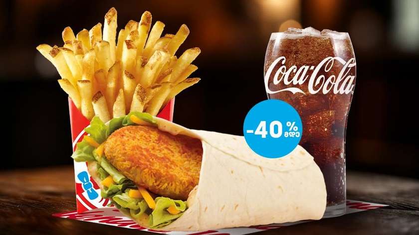 Veggie wrap combo