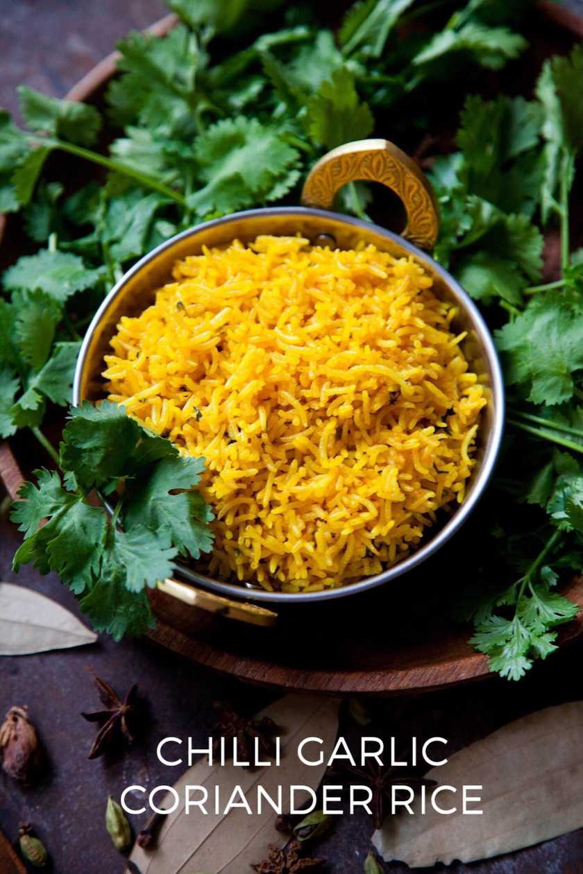 Chilli garlic coriander rice