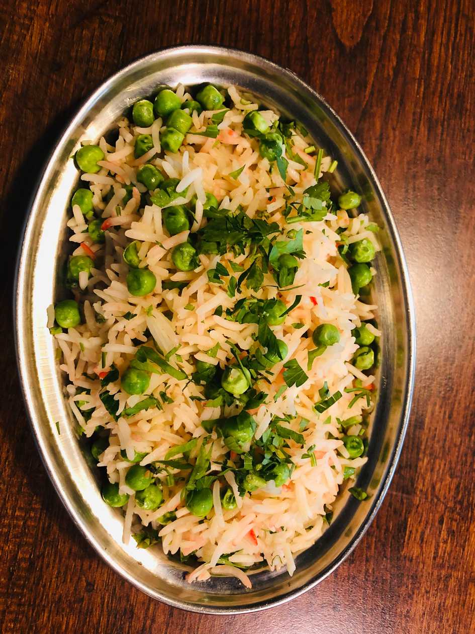 Green pea rice