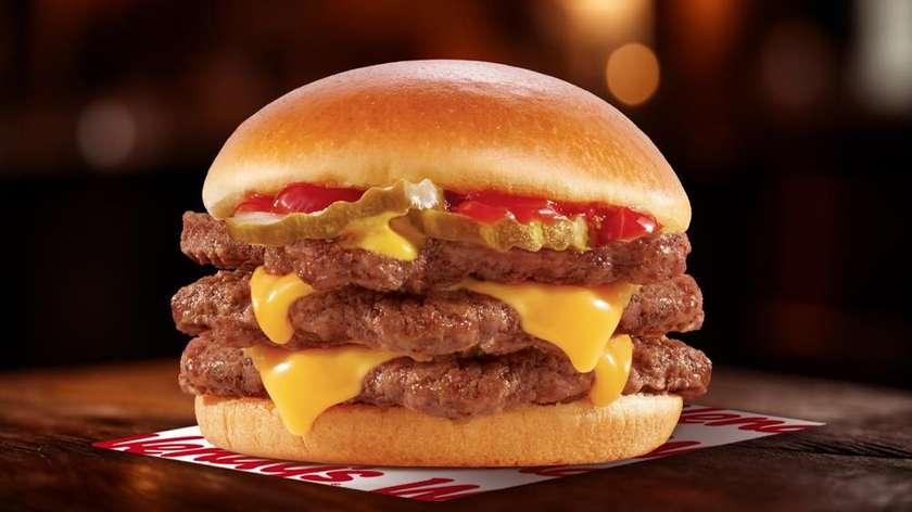 Triple cheeseburger