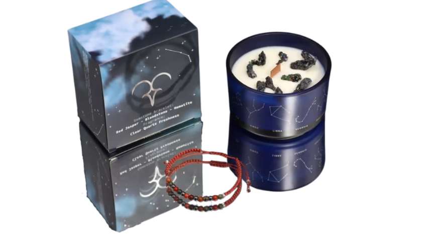 Aries Candle And Bracelet