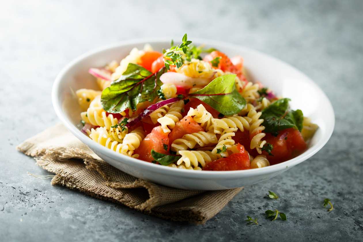 Pasta salad with broccoli