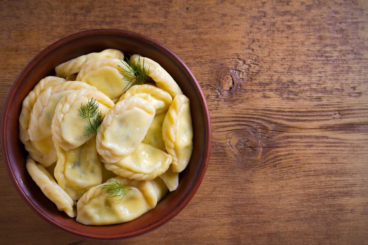 Saris potato dumplings filled with jam or quark