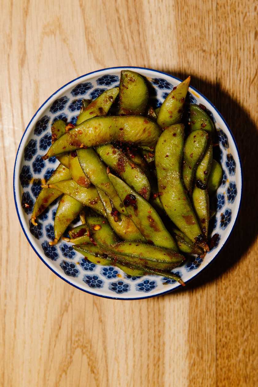 Spicy edamame