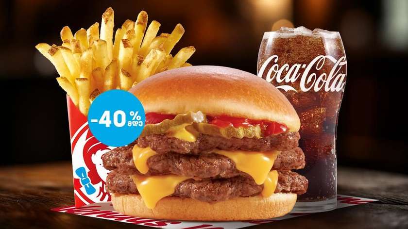 Triple Cheeseburger Combo