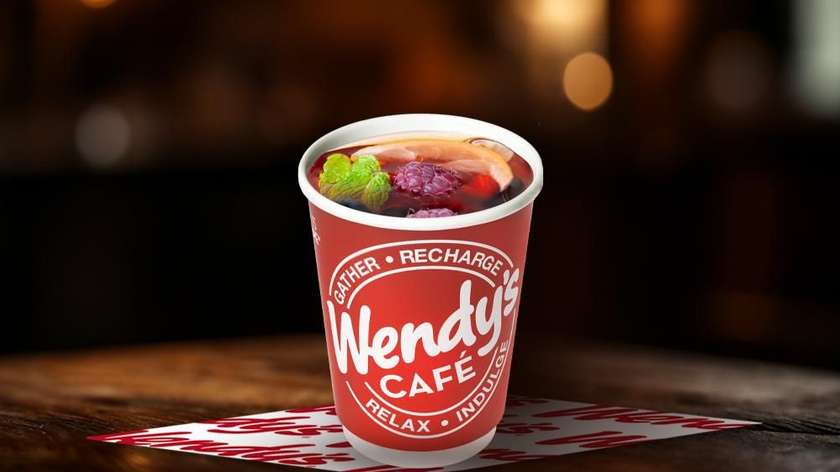 Hot fresh berry tea