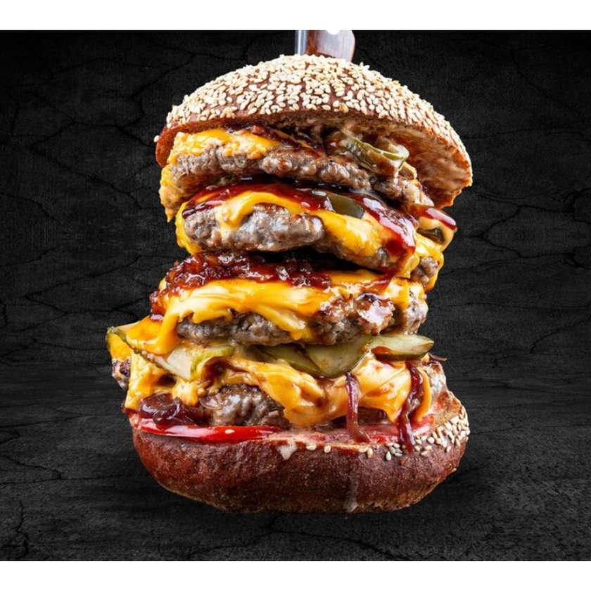 27. Quad Cheeseburger