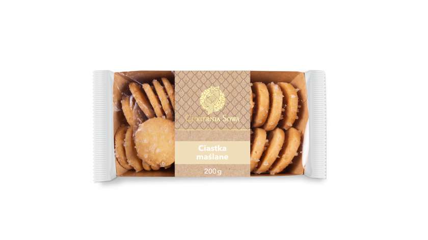 Ciastka maślane pakowane
