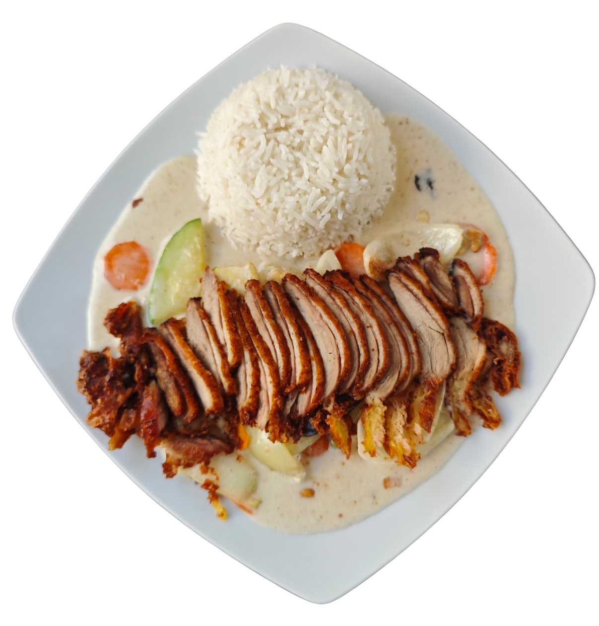 Rață cu sos de alune