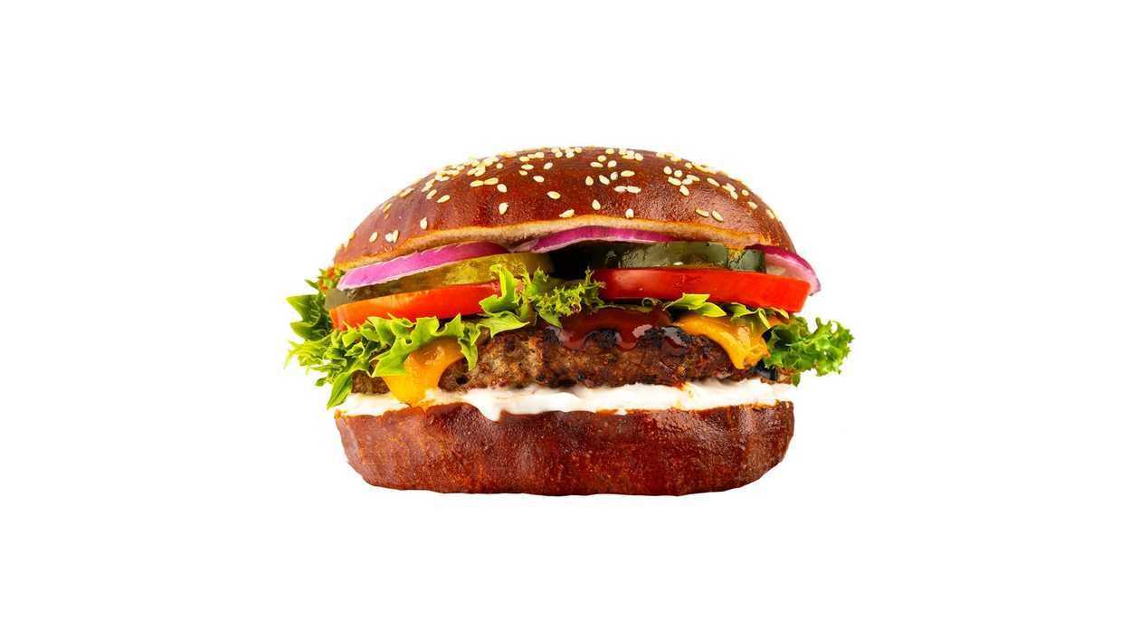 Pretzel burger