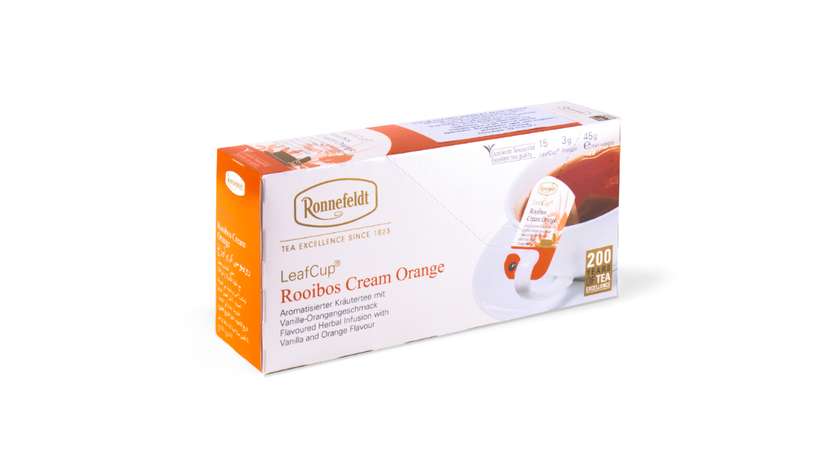 Herbata Ronnefeldt Leaf Cup Rooibos Cream Orange (15 Saszetek)