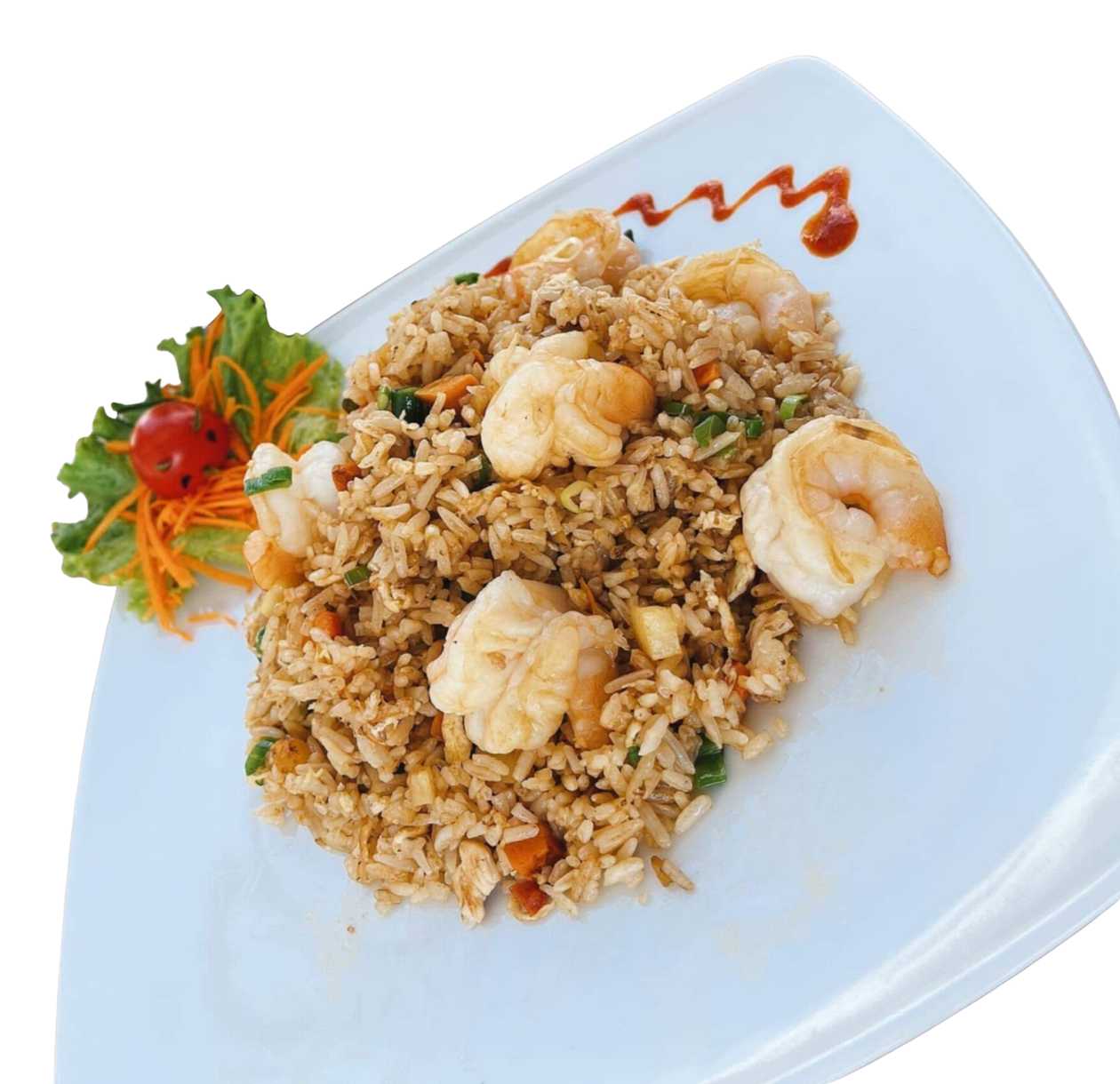 Orez la wok cu creveți