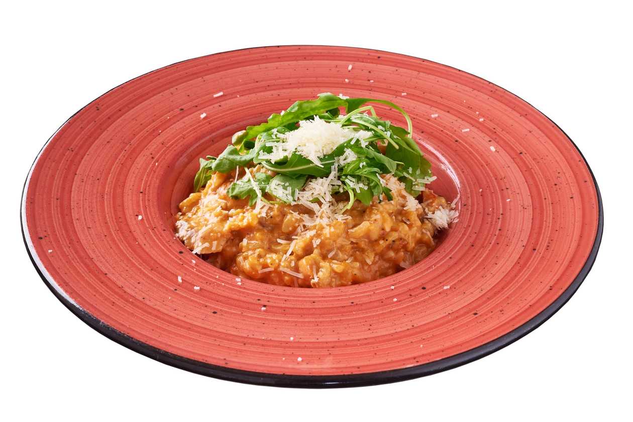 Risotto con salmone