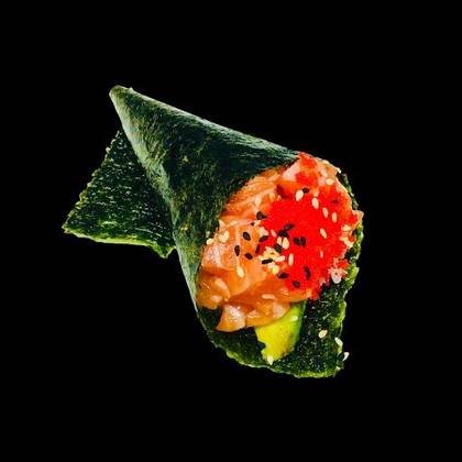 Temaki Salmão com Masago 1 Peça