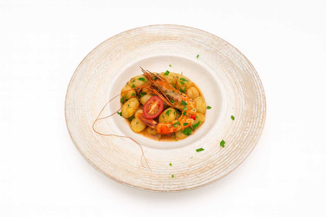 Gnocchi con gamberi