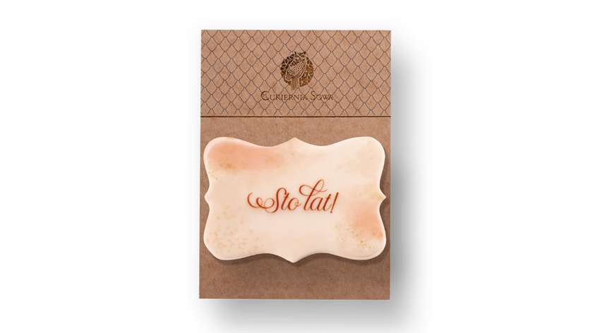 Tabliczka z dedykacją "Sto Lat"