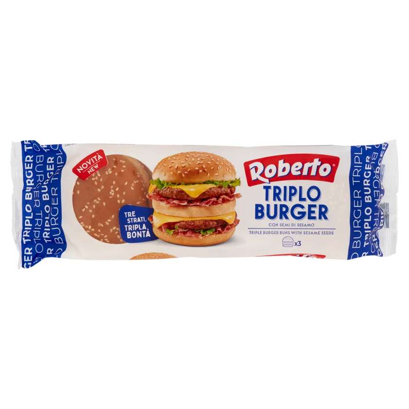 Roberto Triplo Burger Sesame 240 γρ.