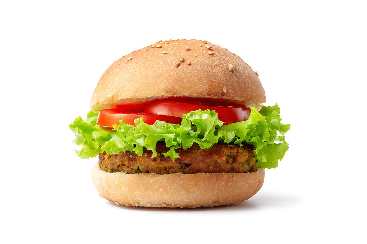 Hambúrguer Vegetariano no Pão