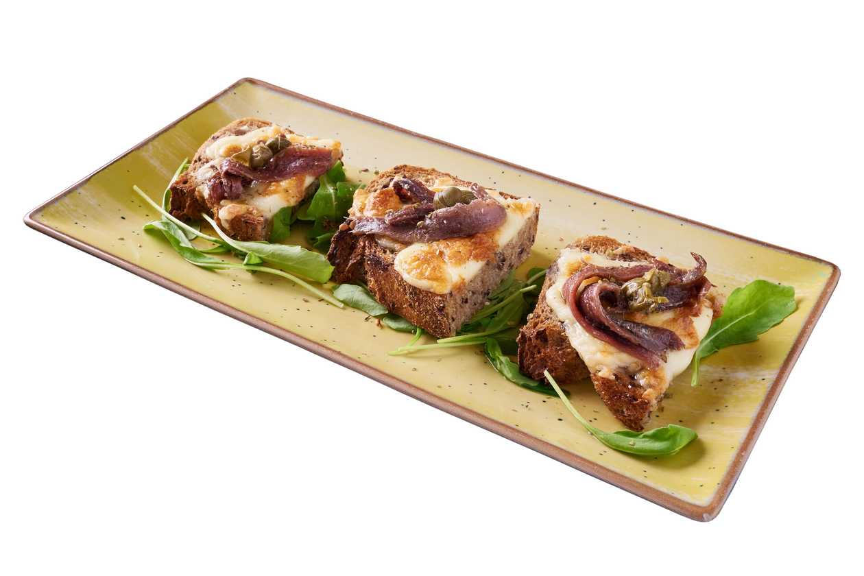 BRUSCHETE MOZZARELLA E ACCIUGHE