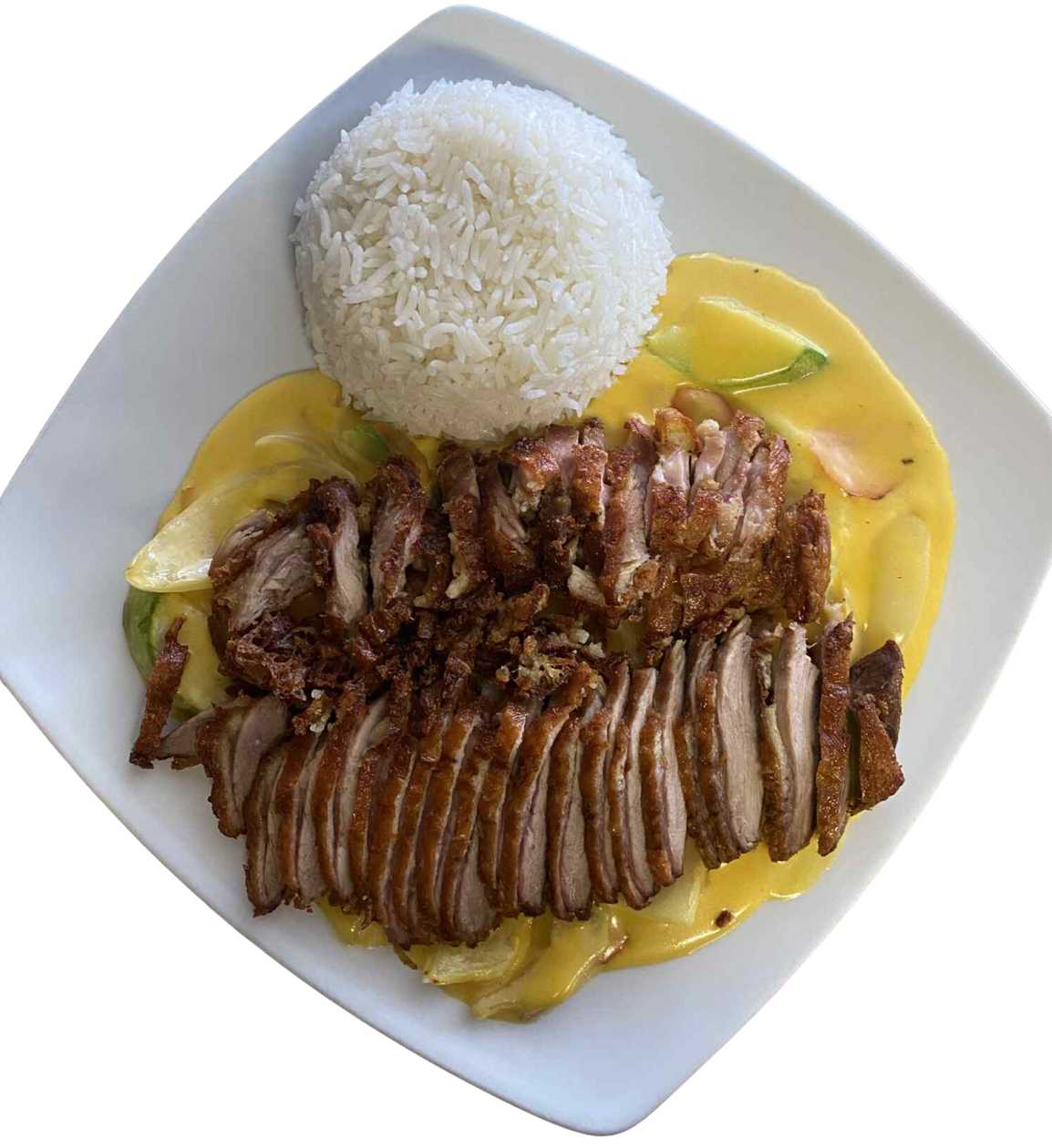 Rață în sos de mango