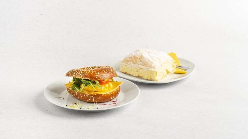 Bagel Vaječina & Slanina + Kremeš