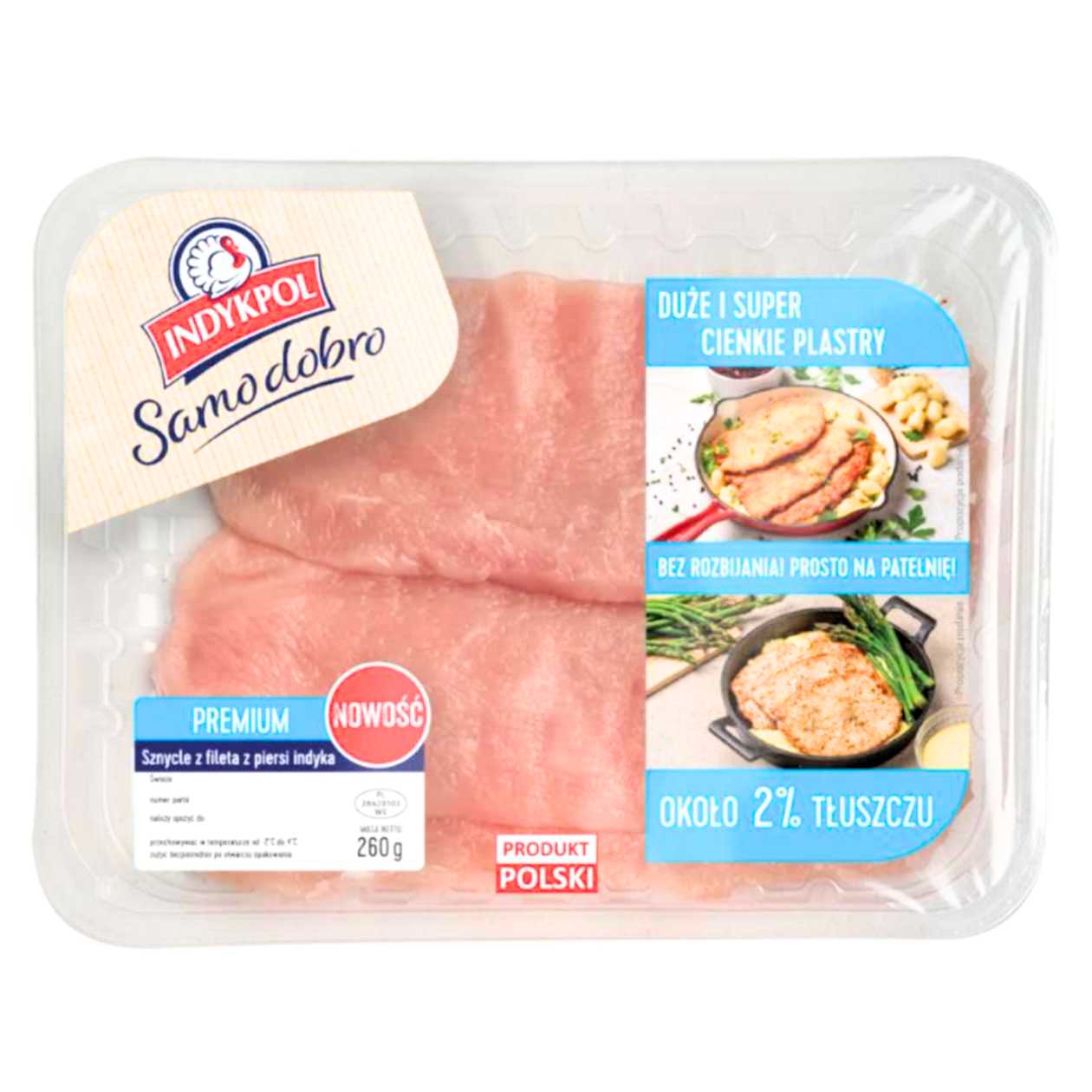 Sznycle Premium Indykpol 260g