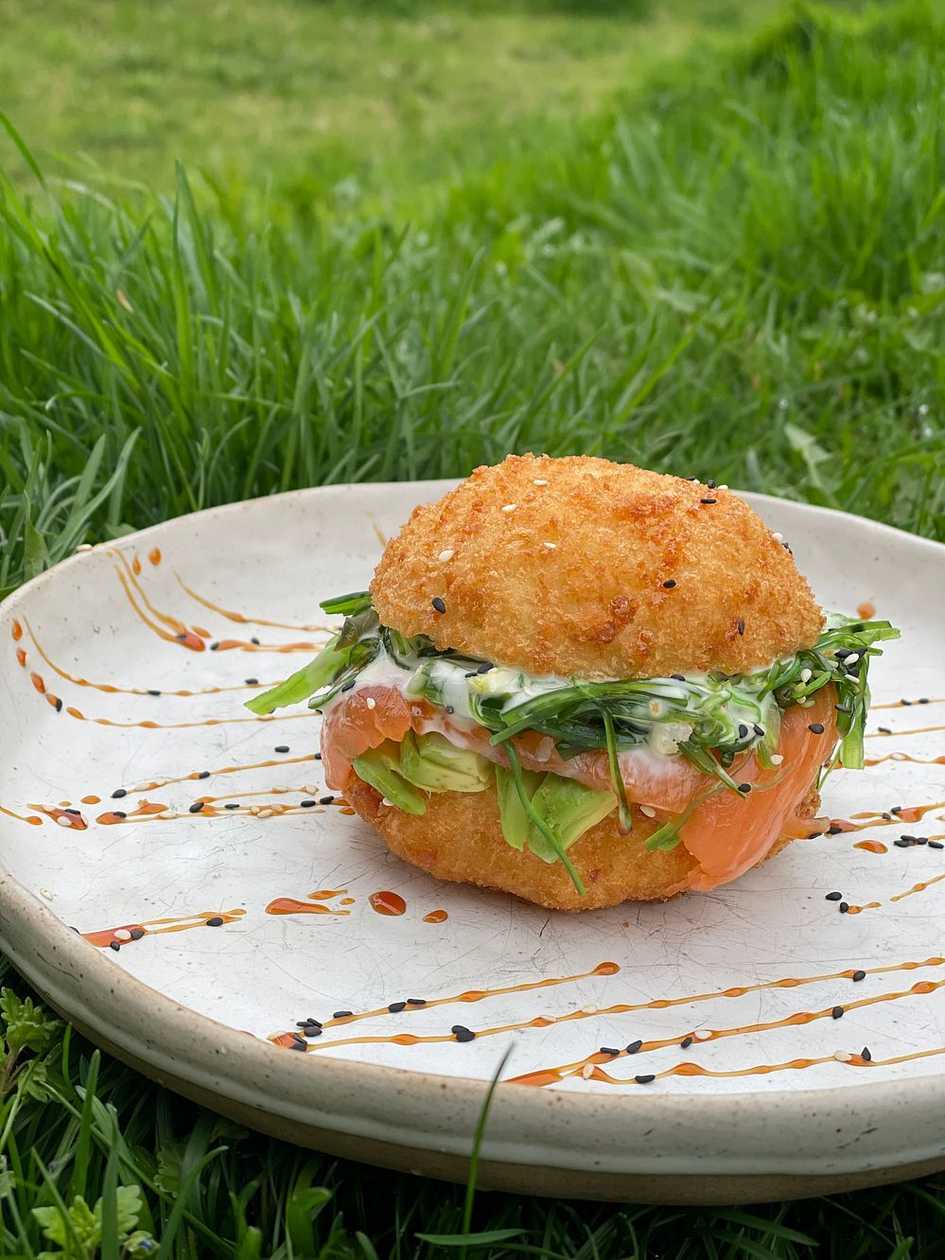 Burger s wakame/lososom