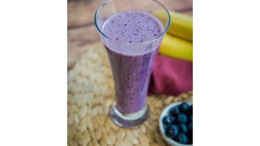 Borůvkové smoothie s banánem
