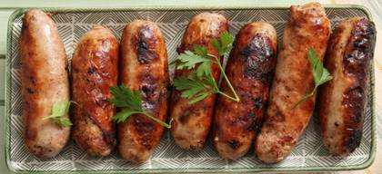 Grilled Game Sausage
