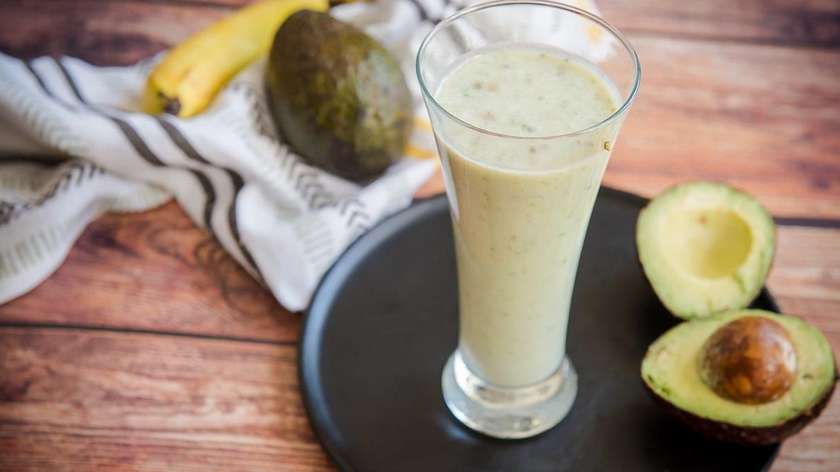 Avokádové smoothie s banánem