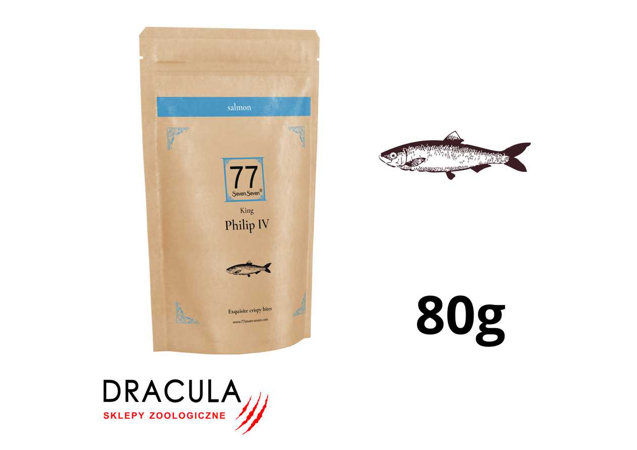 NOWY Philip IV Mini Crispy Bites z łososia 80g