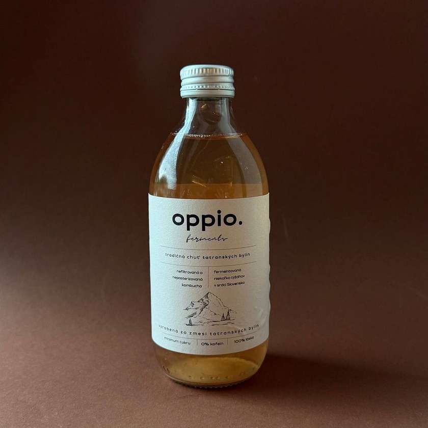 Kombucha s prichuťou byliniek 0,33L