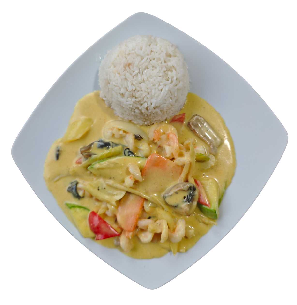 Creveți în sos curry