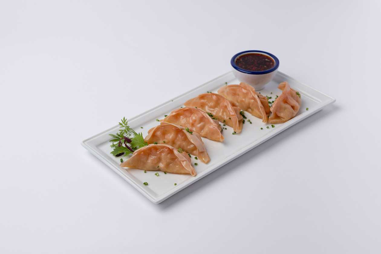 Shrimp gyosas