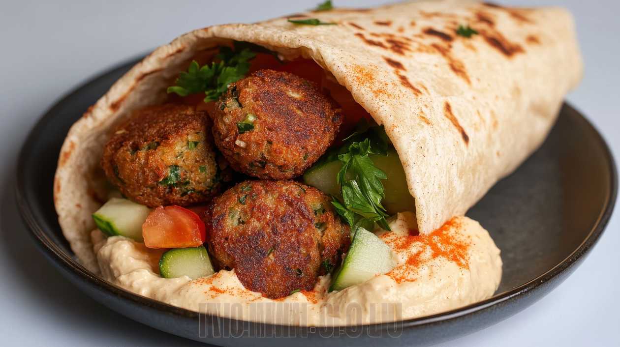 Dürüm with falafel