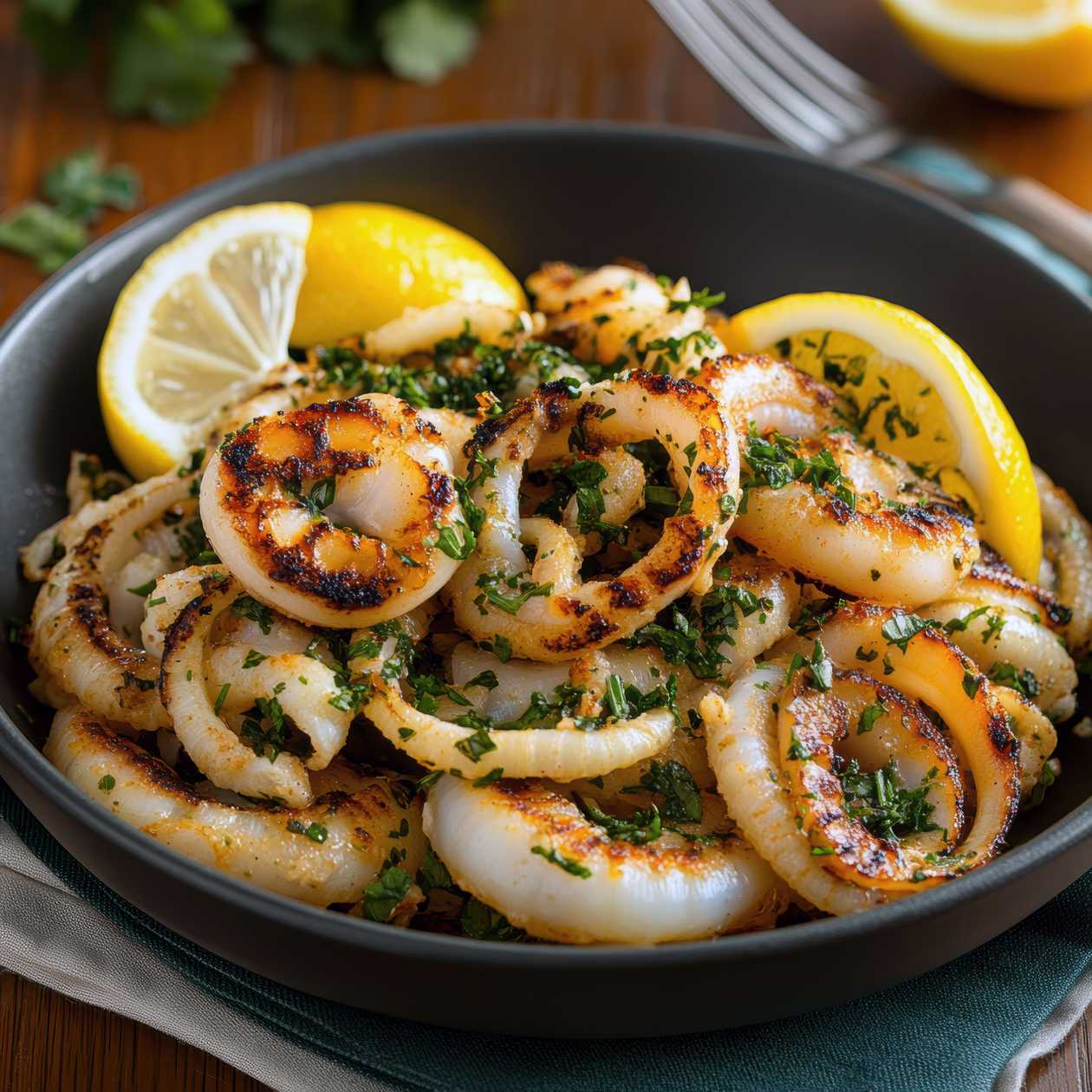 Calamari al vino bianco