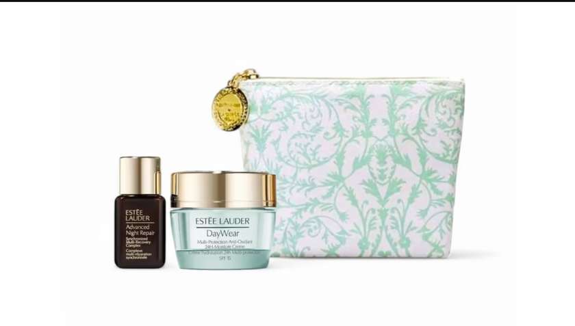 ESTEE LAUDER  DAYWEAR CREAM 15 ML +SERUM 7ML + BAG  887167765672