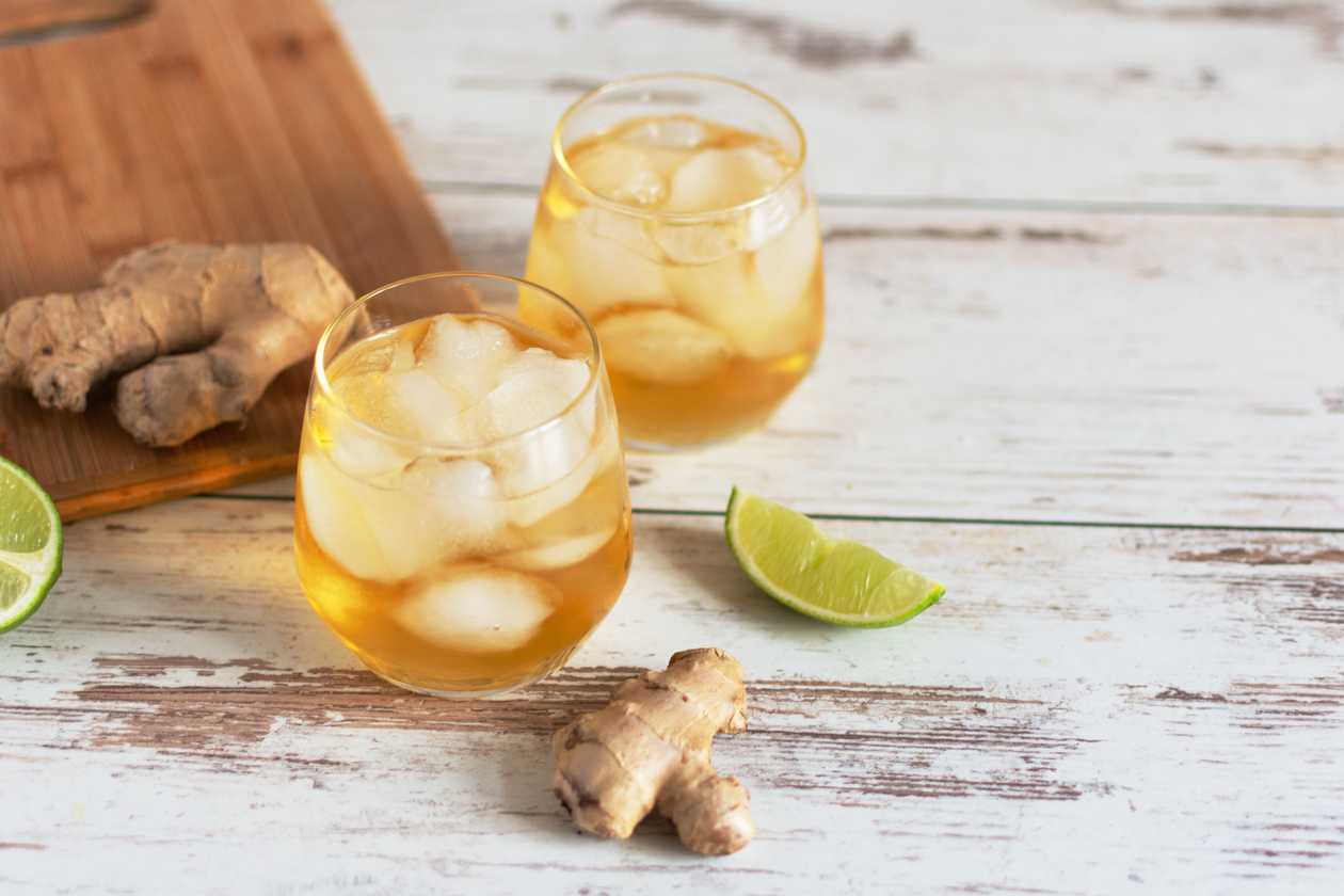 Home made lemonade ginger