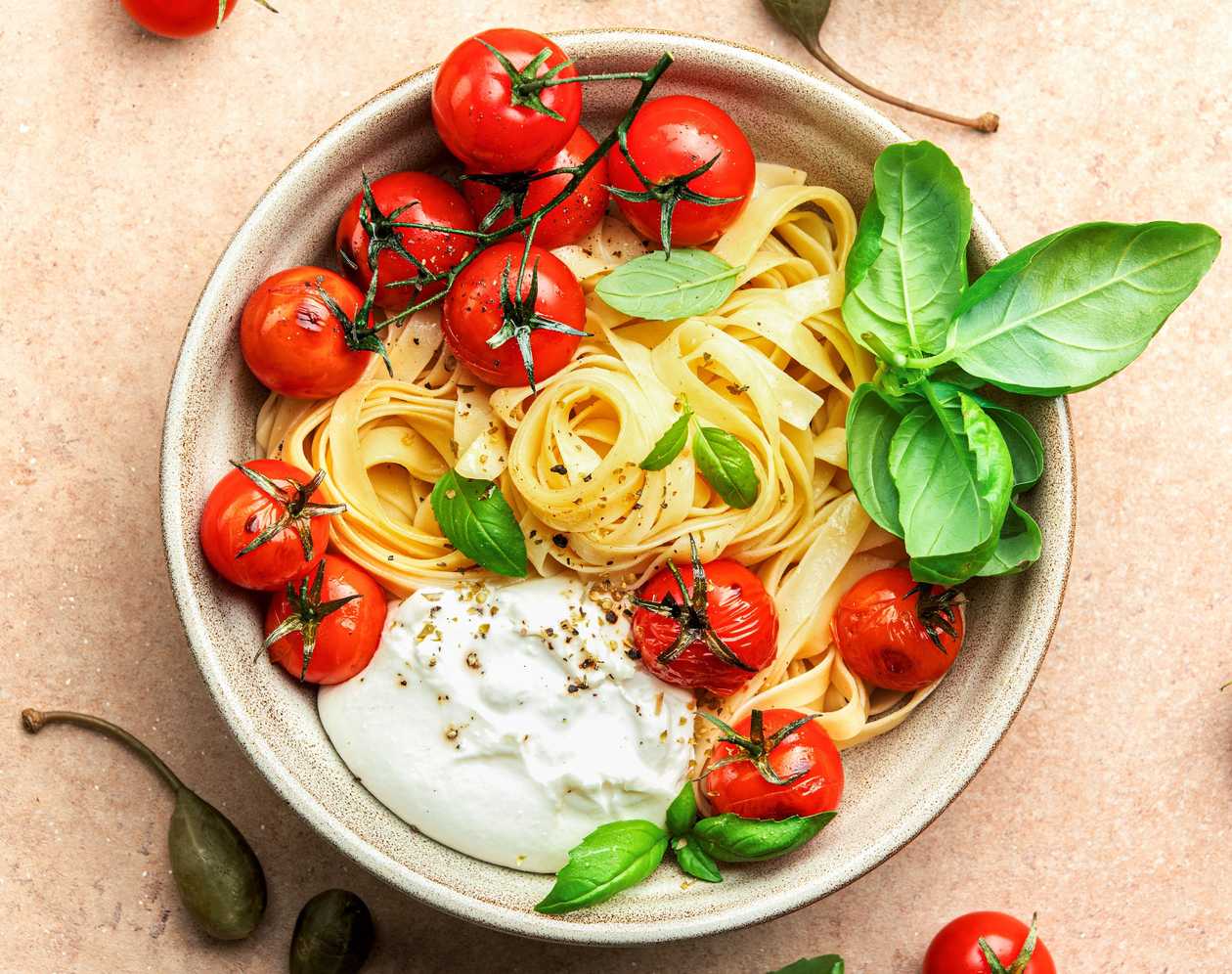 Tagliatelle Pomodoro e Mozzarella