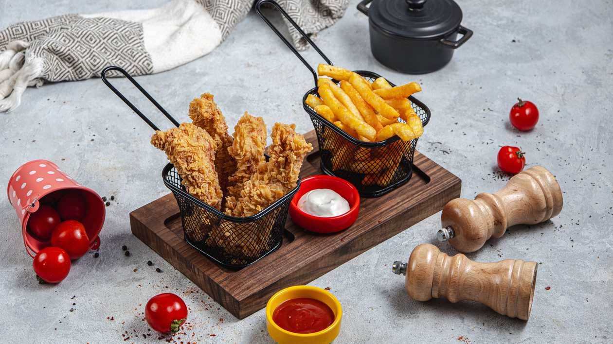 Nuggets and french fries