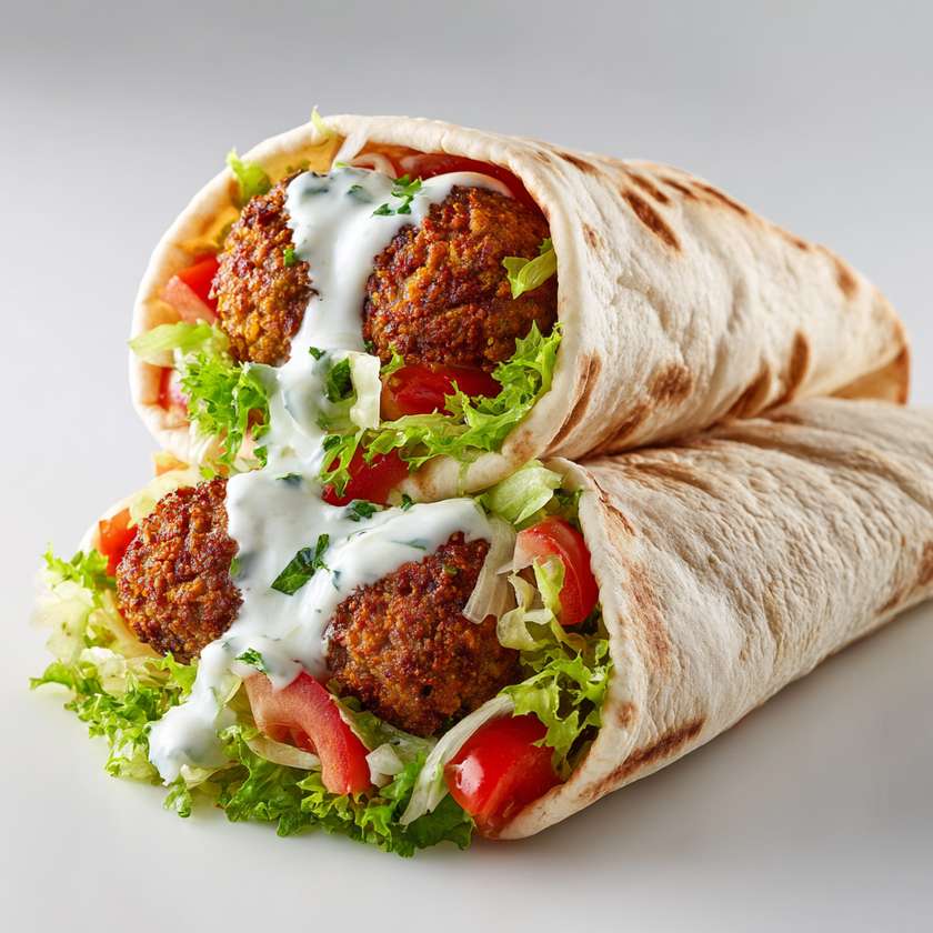 Falafel in Lavash
