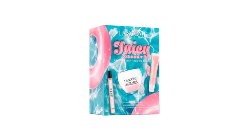 LANCOME  JUICY SUMMER SET : IDOLE PARFUM 10 ML + HYDRA ZEN 15 ML + 05 MARSHMALLOW GLOSS 15 ML